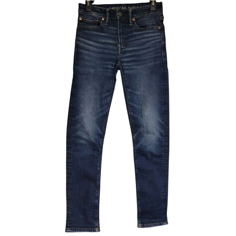 American Eagel Airflex+ Dark Wash Skinny Jeans Mens 28W 30L